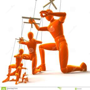 marionettes-figures-puppets-strings-one-puppet-holding-playing-next-dependently-d-rendering-isolated-white-35053846